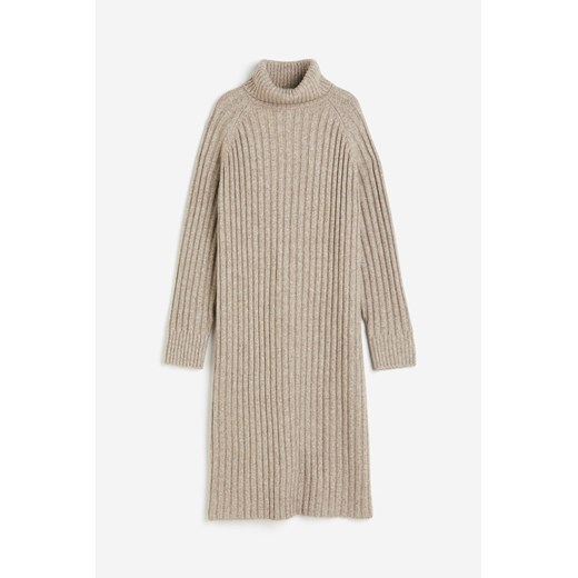 H & M - Sukienka z golfem - Beżowy H & M M H&M