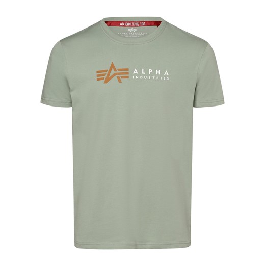 Alpha Industries T-shirt męski Mężczyźni Bawełna seledynowy nadruk Alpha Industries M vangraaf