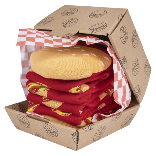 Skarpetki Męskie SOXO | Hamburger w pudełku | Tequila w butelce | śmieszny 40–45 Sklep SOXO