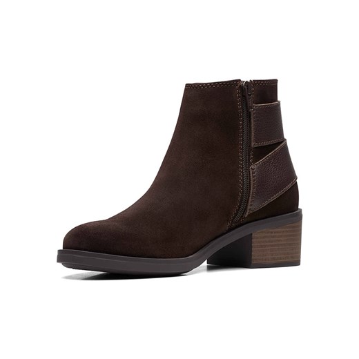 Clarks Skórzane botki w kolorze brązowym Clarks 42 promocja Limango Polska