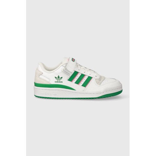 adidas Originals sneakersy skórzane Forum Low IE7422 kolor biały ze sklepu PRM w kategorii Buty sportowe damskie - zdjęcie 162411373
