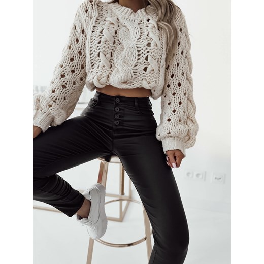 Czarne spodnie damskie Olika casual 