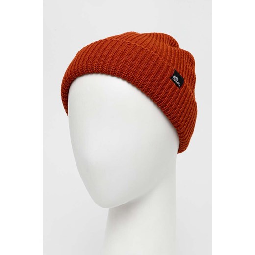 Jack Wolfskin czapka FISCHER kolor czerwony Jack Wolfskin ONE ANSWEAR.com