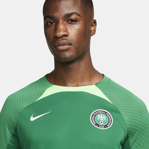 Męska koszulka piłkarska z krótkim rękawem Nike Dri-FIT Nigeria Strike - Zieleń Nike M promocyjna cena Nike poland
