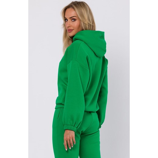 Bluza damska z kapturem soczysta zieleń M759, Kolor intensywna zieleń, Rozmiar L/XL, MOE ze sklepu Primodo w kategorii Bluzy damskie - zdjęcie 162419500