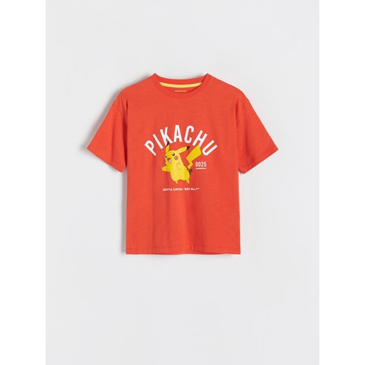 Reserved - T-shirt Pokémon - czerwony ze sklepu Reserved w kategorii T-shirty chłopięce - zdjęcie 162421153