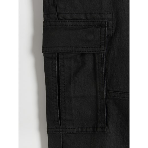 Reserved - Spodnie cargo slim fit - czarny Reserved XXL Reserved