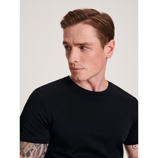 Reserved - T-shirt slim fit - czarny Reserved L Reserved