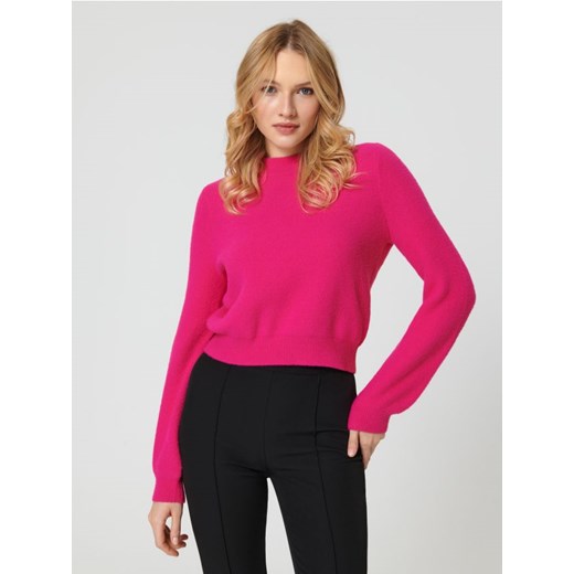 Sinsay - Sweter z miękkiej dzianiny - różowy Sinsay XS Sinsay