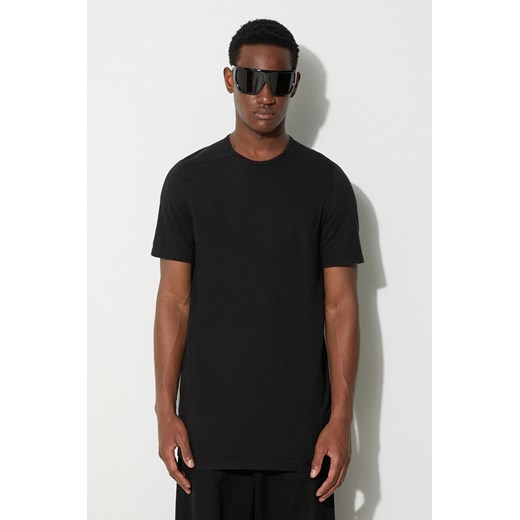 Rick Owens t-shirt bawełniany kolor czarny gładki ze sklepu PRM w kategorii T-shirty męskie - zdjęcie 162489553