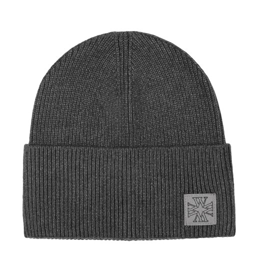 Damska czapka klasyczna ciemny szara ze sklepu WITTCHEN w kategorii Czapki zimowe damskie - zdjęcie 162495551