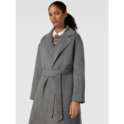Krótki płaszcz z mieszanki wełny z domieszką kaszmiru z wiązanym paskiem Polo Ralph Lauren XL Peek&Cloppenburg 
