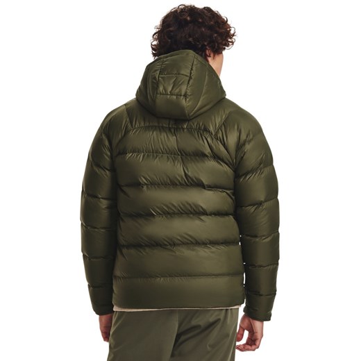 Męska kurtka z puchem naturalnym Under Armour UA Storm Armour Down 2.0 Jkt - oliwkowa/khaki ze sklepu Sportstylestory.com w kategorii Kurtki męskie - zdjęcie 162500653