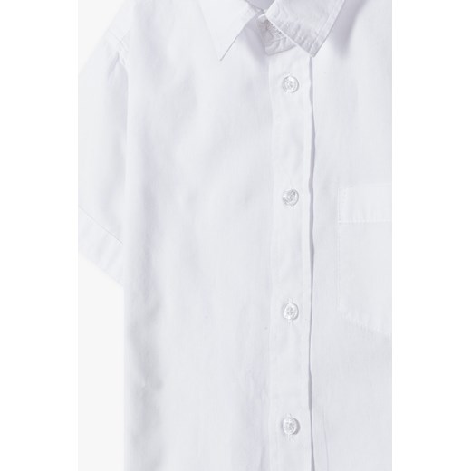 Biała koszula dla chłopca z krótkim rękawem Lincoln & Sharks By 5.10.15. 134 5.10.15