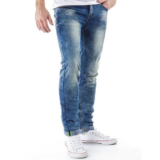 Męskie jeansy (ux0168) dstreet niebieski bawełna
