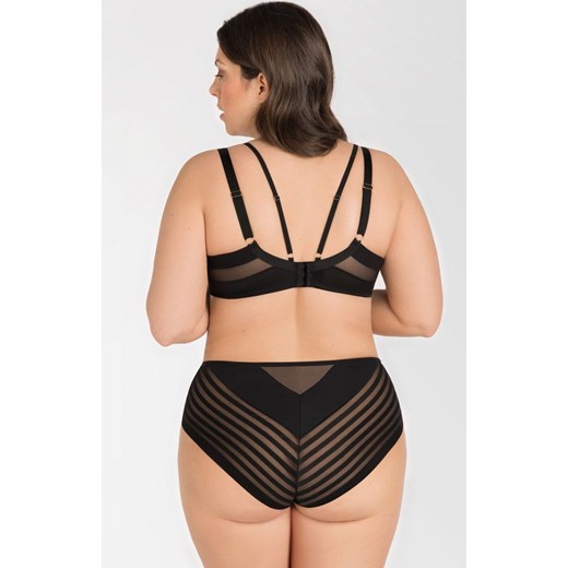 Figi damskie z wysokim stanem czarne K811 Yoko, Kolor czarny, Rozmiar 2XL, Gorsenia ze sklepu Intymna w kategorii Majtki damskie - zdjęcie 162514880