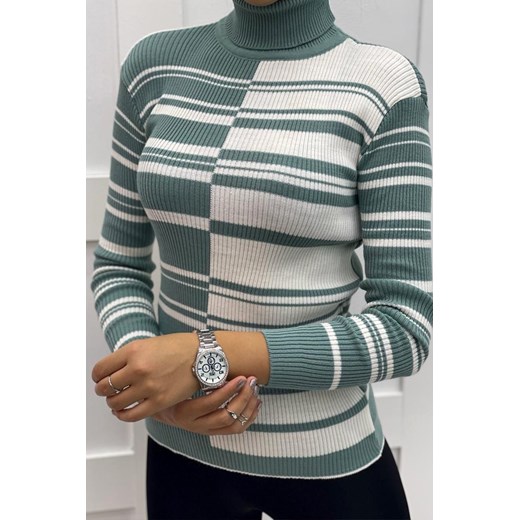 Bluzka damska HEMALA MINT ze sklepu Ivet Shop w kategorii Swetry damskie - zdjęcie 162515012