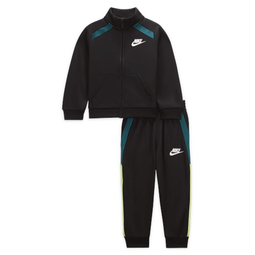 Dres dla niemowląt Dri-FIT Nike Sportswear Full-Zip Taping Set - Czerń Nike 46 Nike poland