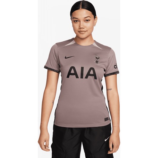 Damska koszulka piłkarska Nike Dri-FIT Tottenham Hotspur Stadium 2023/24 (wersja trzecia) - Brązowy ze sklepu Nike poland w kategorii Bluzki damskie - zdjęcie 162532281