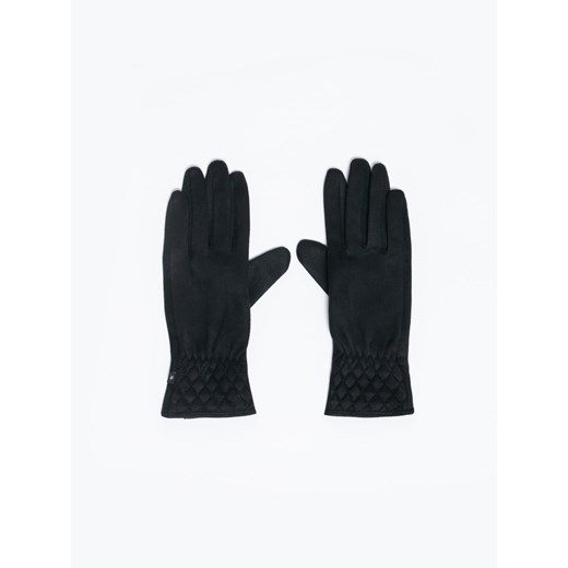 Rękawiczki damskie czarne Pikulania 906 ze sklepu Big Star w kategorii Rękawiczki damskie - zdjęcie 162535753