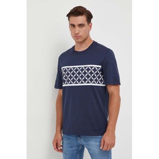 Michael Kors t-shirt bawełniany kolor granatowy z nadrukiem ze sklepu ANSWEAR.com w kategorii T-shirty męskie - zdjęcie 162537104