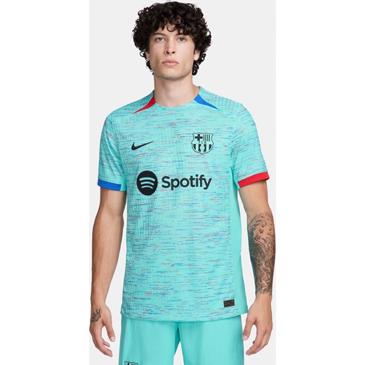 Męska koszulka piłkarska Nike Dri-FIT ADV FC Barcelona Match 2023/24 (wersja trzecia) - Niebieski ze sklepu Nike poland w kategorii T-shirty męskie - zdjęcie 162542293