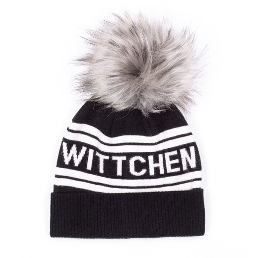 Damska czapka z napisem WITTCHEN czarno-biała ze sklepu WITTCHEN w kategorii Czapki zimowe damskie - zdjęcie 162549302