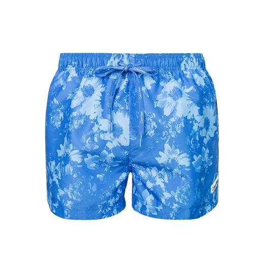Calvin Klein Swimwear Szorty kąpielowe bright blue zalando niebieski abstrakcyjne wzory
