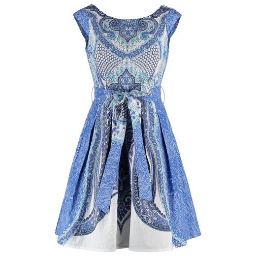 René Derhy BOMBAY Sukienka letnia bleu zalando niebieski bawełna