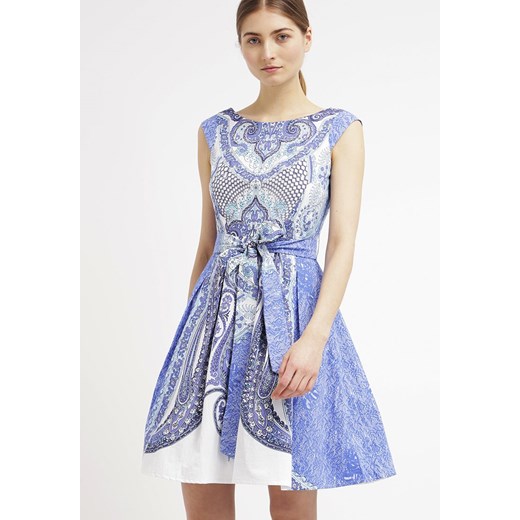 René Derhy BOMBAY Sukienka letnia bleu zalando niebieski mat