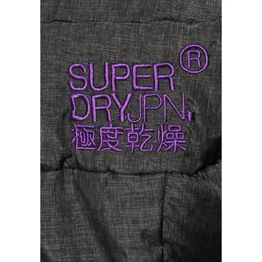 Superdry MARL Kurtka zimowa black marl/purple zalando granatowy nylon