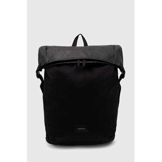 Sandqvist plecak Alfred kolor czarny duży gładki SQA2284 ze sklepu PRM w kategorii Plecaki - zdjęcie 162574520