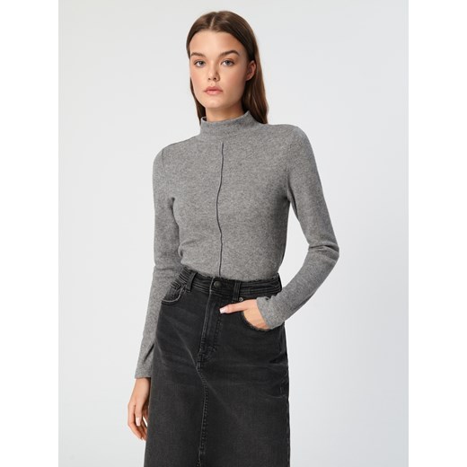 Sinsay - Spódnica midi z rozcięciem - czarny Sinsay 38 Sinsay