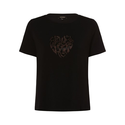 More & More T-shirt damski Kobiety Bawełna czarny jednolity ze sklepu vangraaf w kategorii Bluzki damskie - zdjęcie 162575573