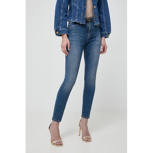 Pinko jeansy damskie kolor niebieski 100161.A0ZT ze sklepu ANSWEAR.com w kategorii Jeansy damskie - zdjęcie 162576470