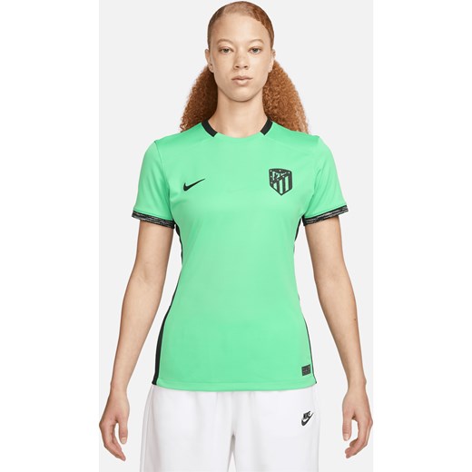Damska koszulka piłkarska Nike Dri-FIT Atlético Madryt Stadium 2023/24 (wersja trzecia) - Zieleń ze sklepu Nike poland w kategorii Bluzki damskie - zdjęcie 162578034