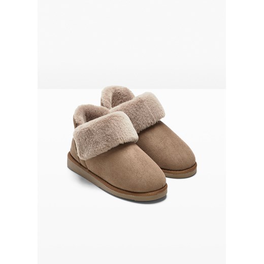 Kapcie damskie Bonprix na zimę casual