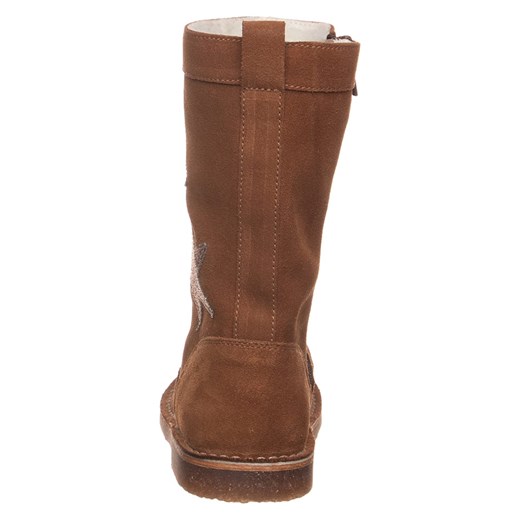 kmins Skórzane kozaki w kolorze jasnobrązowym Kmins 30 Limango Polska promocja