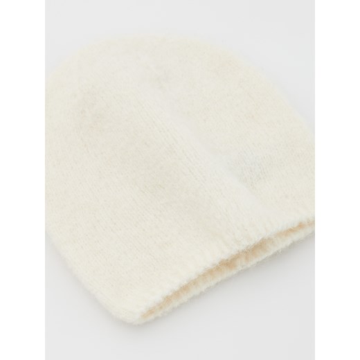 Reserved - Czapka beanie z alpaką - złamana biel Reserved ONE SIZE Reserved