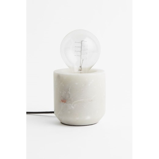 H & M - Marmurowa lampa stołowa - Biały H & M H&M