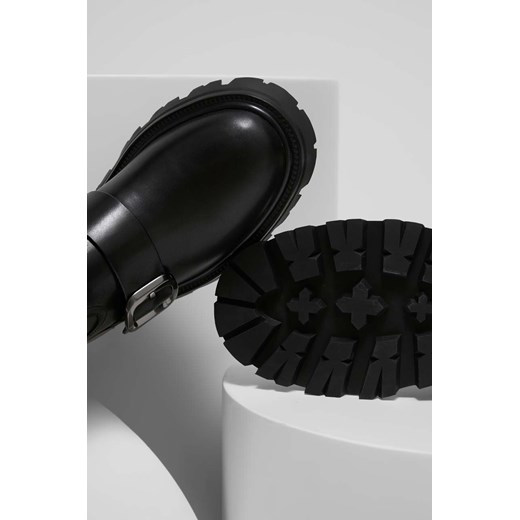 Answear Lab botki skórzane X kolekcja limitowana NO SHAME damskie kolor czarny Answear Lab 38 ANSWEAR.com