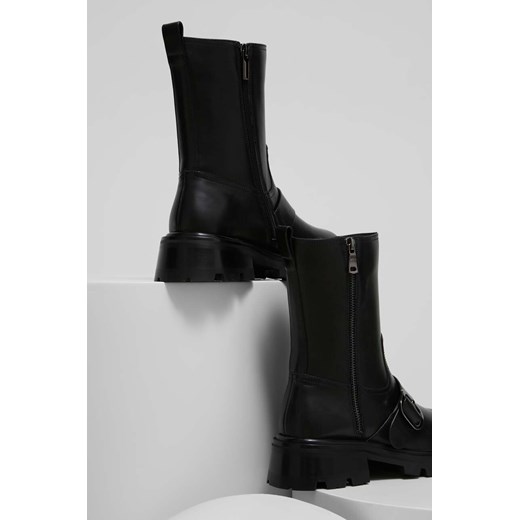Answear Lab botki skórzane X kolekcja limitowana NO SHAME damskie kolor czarny Answear Lab 37 ANSWEAR.com