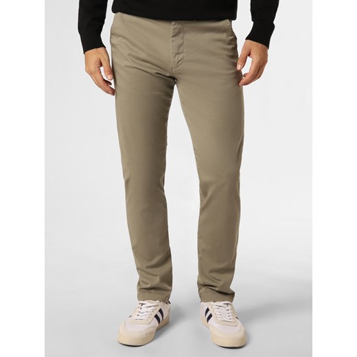 Selected Spodnie Mężczyźni Bawełna trzcinowy jednolity ze sklepu vangraaf w kategorii Spodnie męskie - zdjęcie 162706613