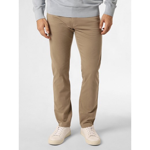 Pierre Cardin Spodnie Mężczyźni beżowy wypukły wzór tkaniny ze sklepu vangraaf w kategorii Spodnie męskie - zdjęcie 162706653