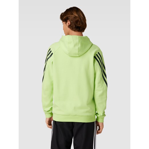 Bluza z kapturem i paskiem w kontrastowym kolorze Adidas Sportswear L okazyjna cena Peek&Cloppenburg 