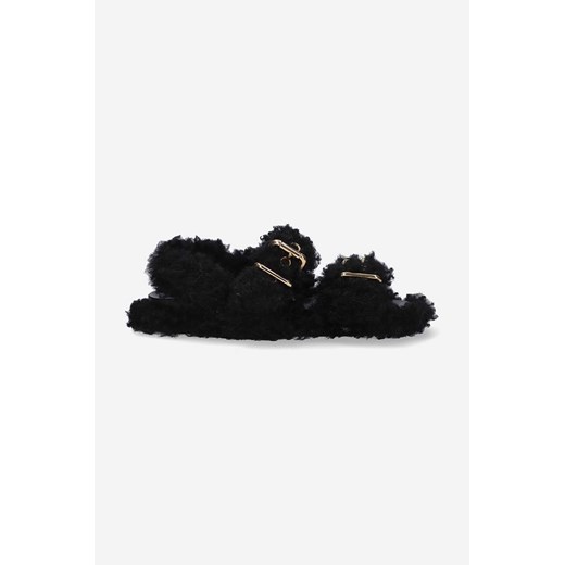 Marni sandały wełniane Fussbett kolor czarny FBMS008301.LM071-ZI635 ze sklepu PRM w kategorii Sandały damskie - zdjęcie 162713074