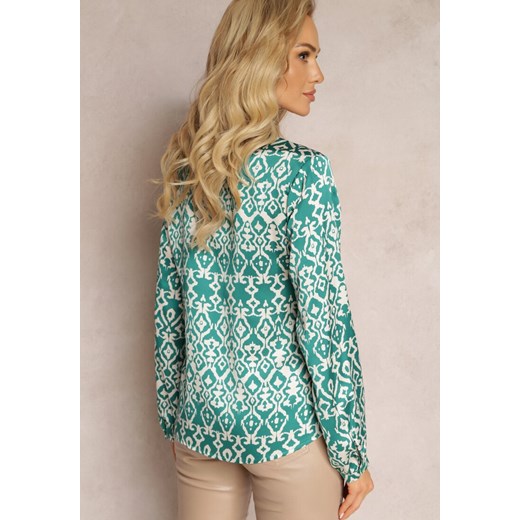 Zielona Koszula na Guziki w Fantazyjny Print Gavino Renee M okazja Renee odzież