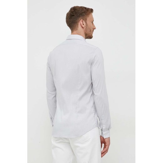 Calvin Klein koszula męska kolor biały slim z kołnierzykiem klasycznym Calvin Klein 40 ANSWEAR.com