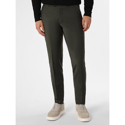 Drykorn Męskie spodnie od garnituru modułowego Mężczyźni Regular Fit oliwkowy jednolity ze sklepu vangraaf w kategorii Spodnie męskie - zdjęcie 162718202