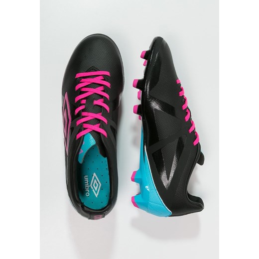 Umbro VELOCITA PREMIER HG Korki Lanki black/pink glow/blue atoll zalando czarny sportowy